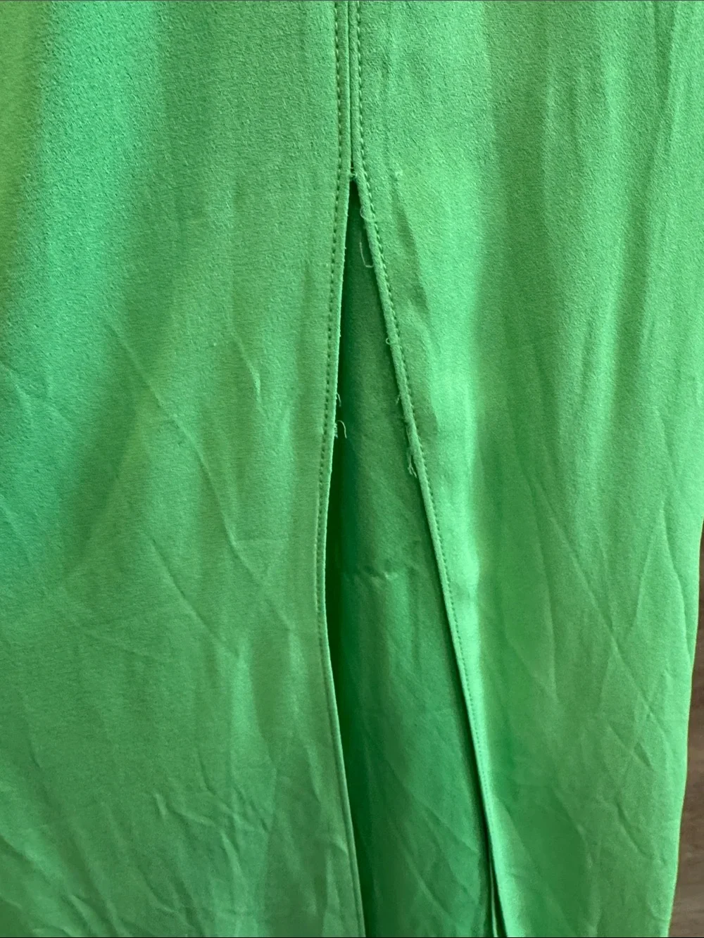 J. Crew Bright Green Bustier Midi Slip Dress